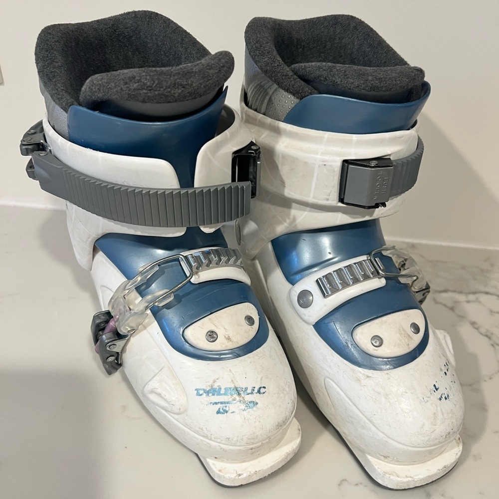 Dalbello White and Blue Girls Ski Boots